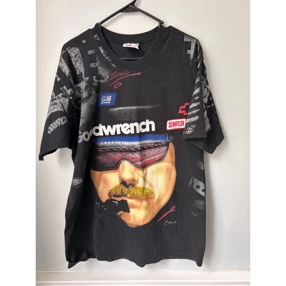 Vintage Dale Earnhardt NASCAR 50th Anniversary T-Shirt AOP Chase Racewear Large